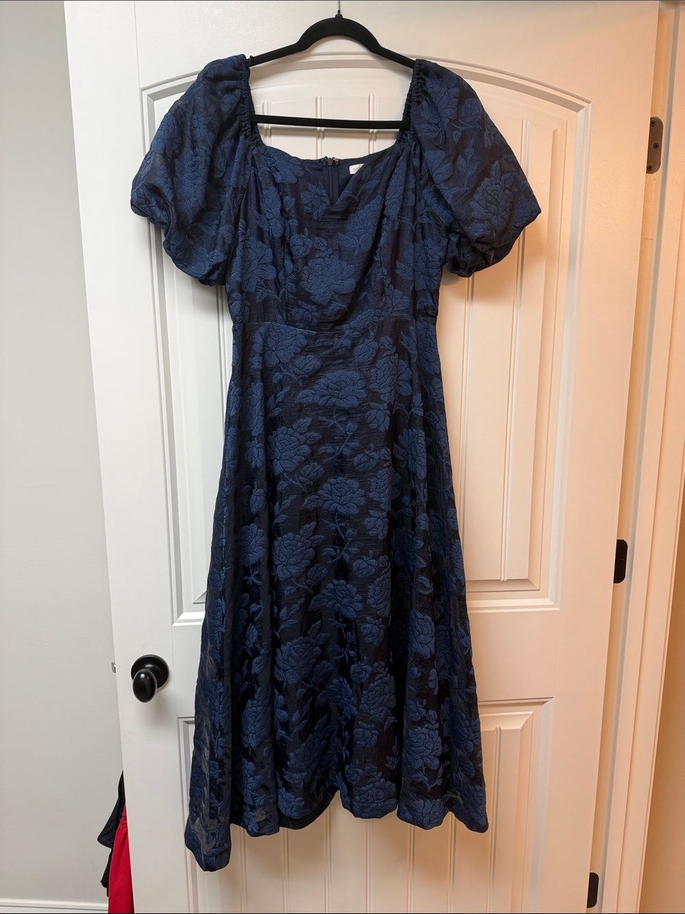 Red Dress Boutique Navy Blue Floral Midi Dress
